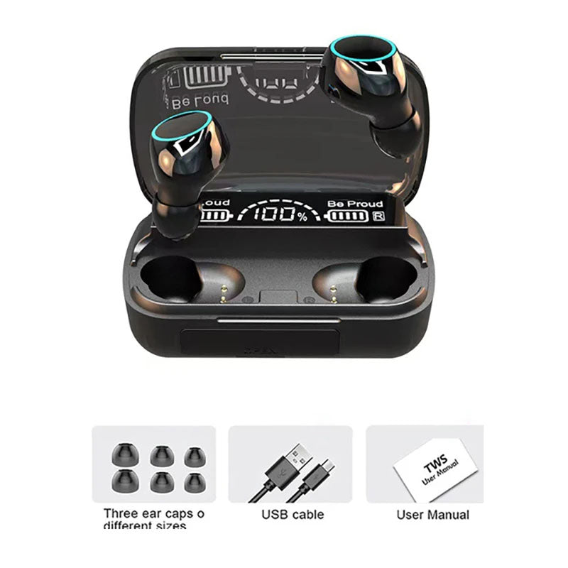 M30 Pro TWS Bluetooth Headphones 2200mAh Charging Box