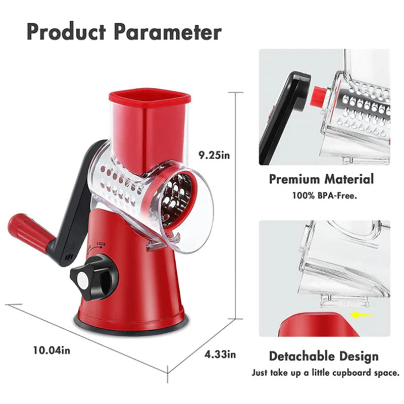 Multifunctional Round Mandoline Slicer