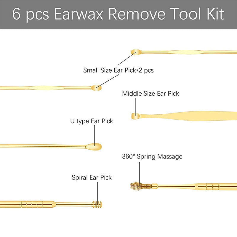 Ear Wax Cleaner Tool Kit – Set Of 6 Pieces