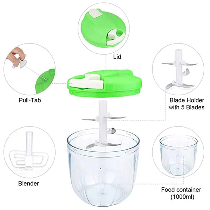 5 Blades Vegetable Chopper